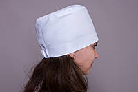 Медицинская женская шапочка белого цвета