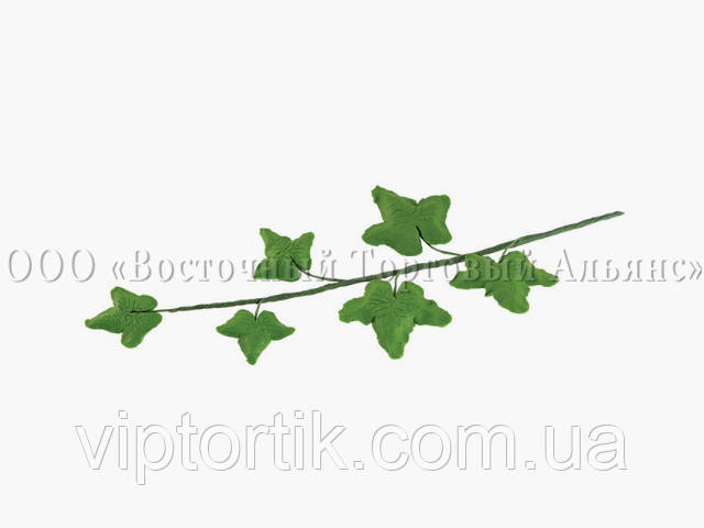 Цветы из мастики - Веточка листьев обычная L150 - фото 2 - id-p525469366