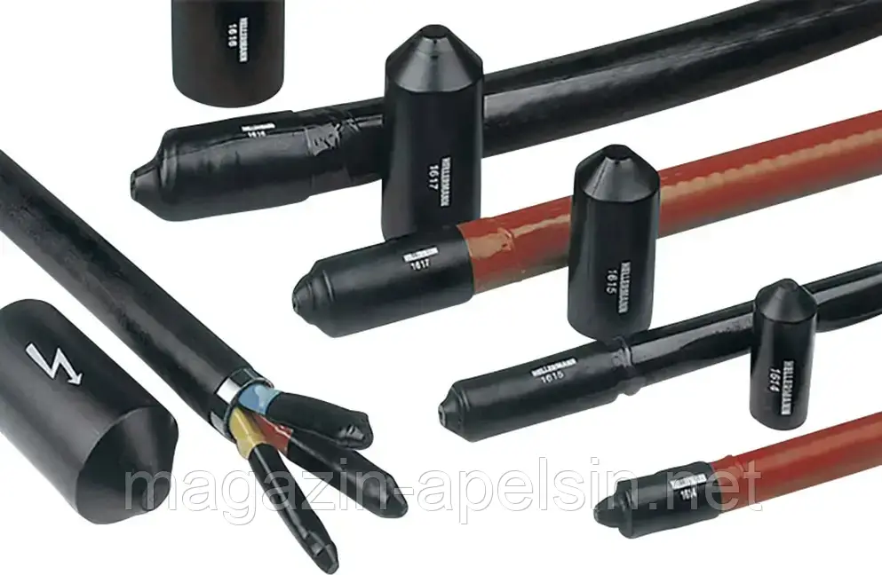 Термоусадочна кришка HellermannTyton 416-14047 1614-1-B5W2-PO-X-BK (300), 1 шт.