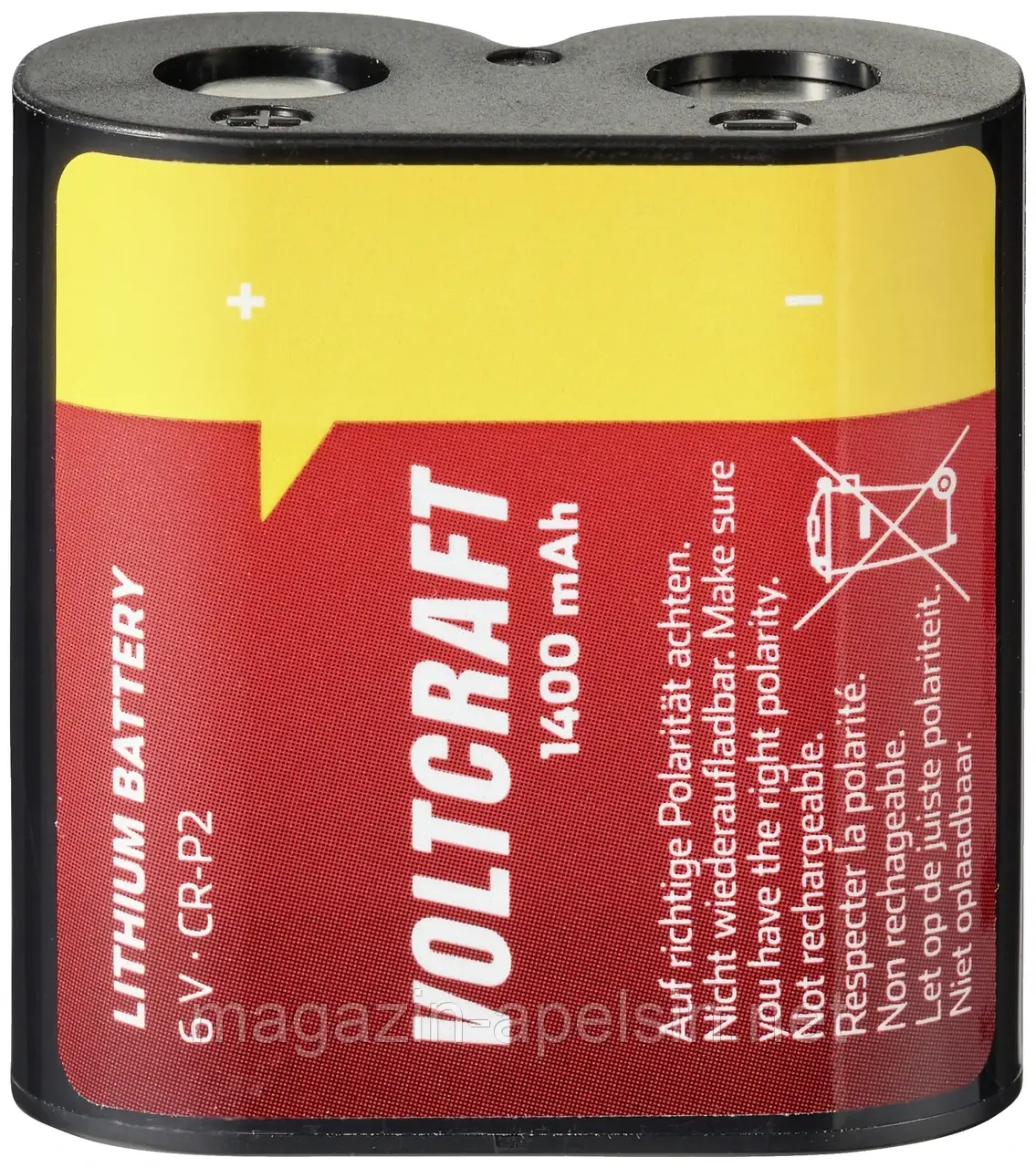 Акумулятор для камери CR-P 2 VOLTCRAFT CRP2 1400 мАг 6 В 1 шт.