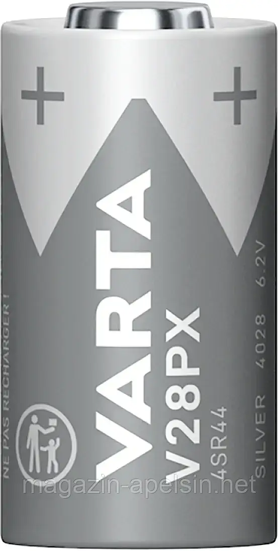 Акумулятор для камери 4SR44 Varta SILVER Cylindr.V28PX/4SR44 Bl1 145 мАг 6,2 В 1 шт.