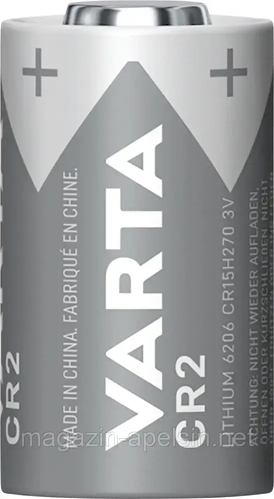 Батарейка для камери CR 2 Varta VARTA LITHIUM Циліндрична CR2 Блістер 2 880 мАг 3 В 2 шт.