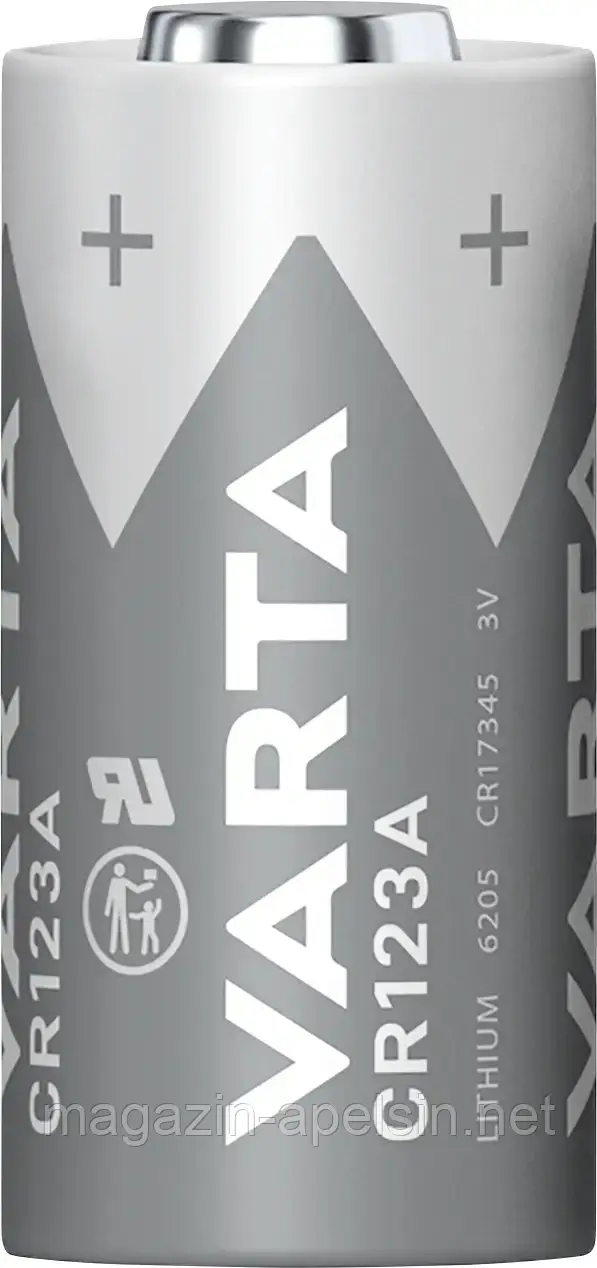 Батарейка для камери CR-123A Varta VARTA LITHIUM Циліндрична CR123A OEM 1430 мАг 3 В 1 шт.