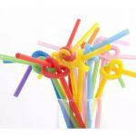 

Трубочка Артистик микс 100шт з довгою гофрою 25см, Разные цвета