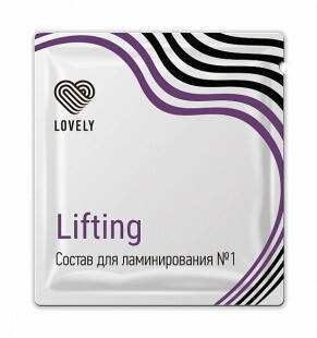 

Lovely «Lifting» cостав №1 для ламинирования ресниц в саше, 1 мл