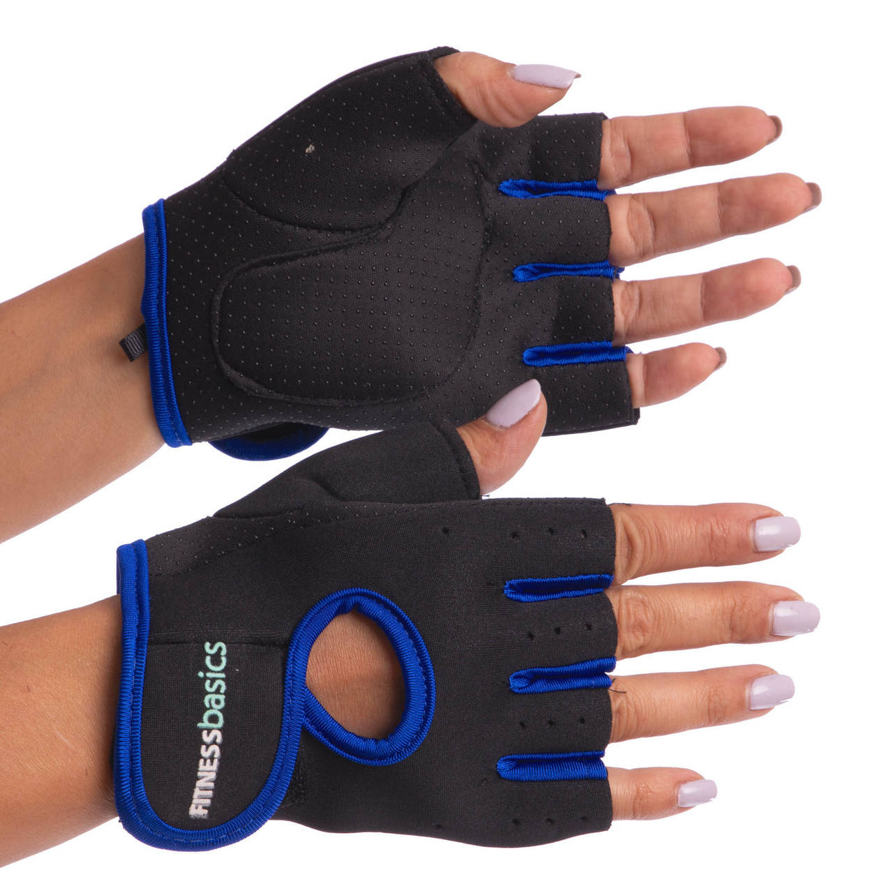 

Перчатки для фитнеca FITNESS BASICS BC-893, S цвета в ассорт., Черный-синий