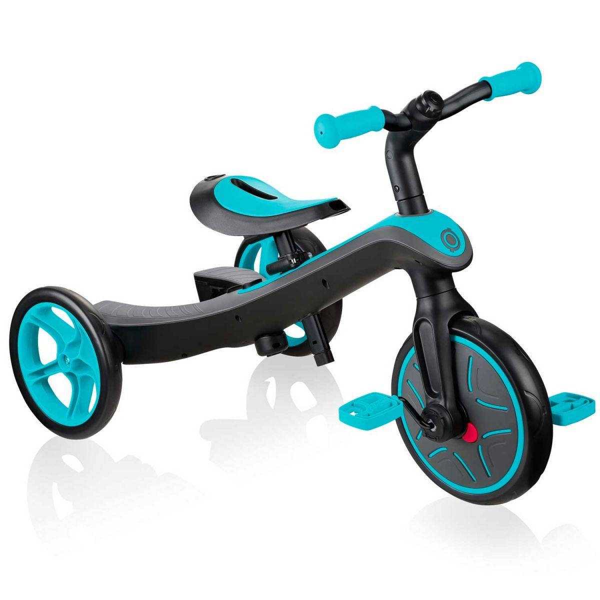 

Трехколесный велосипед–беговел Globber Explorer Trike 2 в 1 Teal
