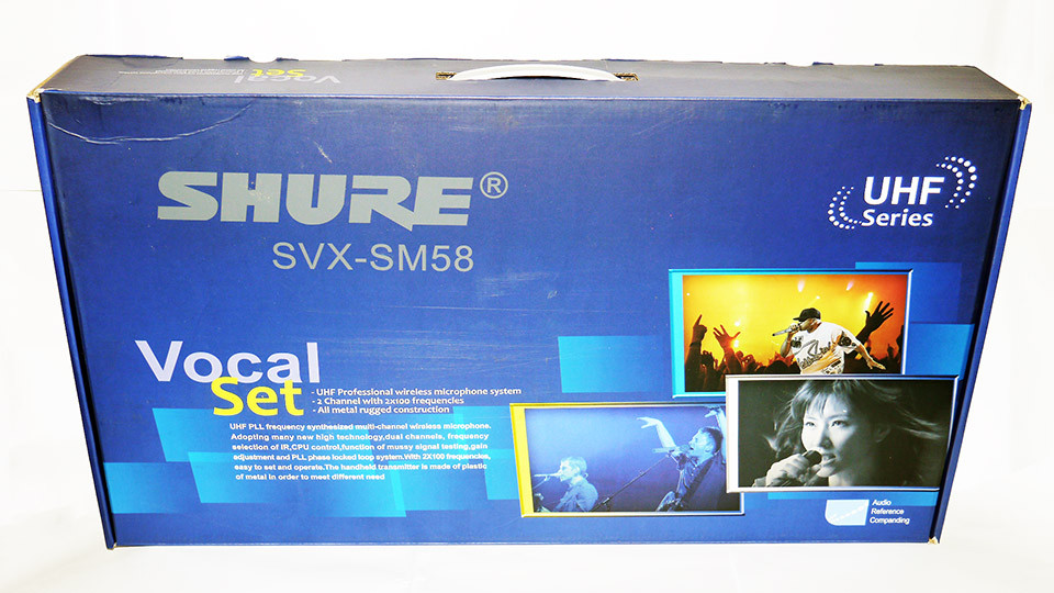 Радіосистема Shure SVX-SM58, 200 каналів, UHF 2 радіомікрофона