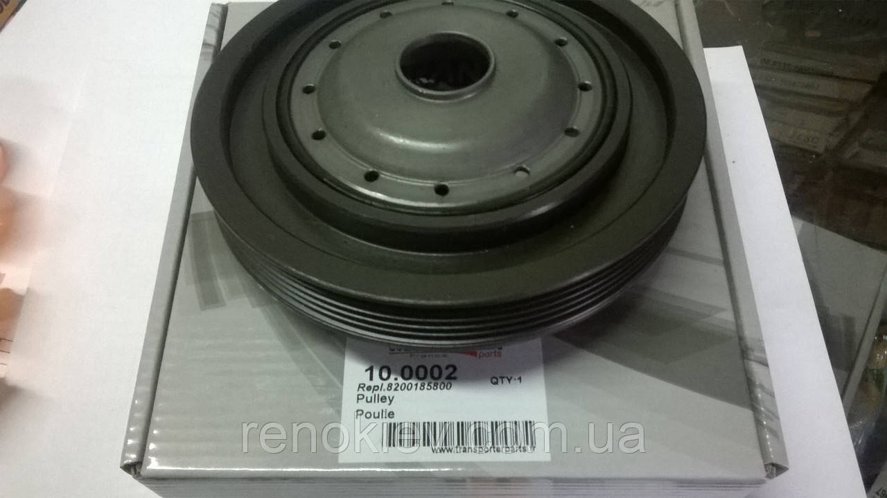 Шків колінвала Renault 1.5 dCi Kango, Clio II, Megane II, Logan (ручковий) (10.0002)