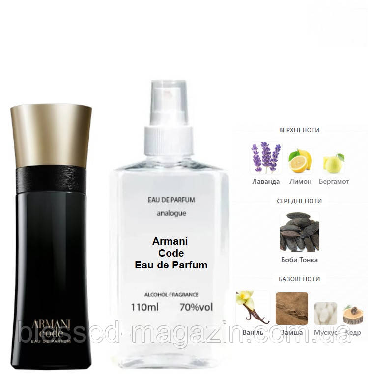 Armani Code Eau de Parfum Pour Homme 110 мл - Духи для чоловіків (Армани Код О Де Парфюм Пур Хом) Дуже стійка парфумерія, фото 1