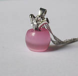 Біжутерія Прикраса Підвіска Кулон Яблуко рожевого кольору, фото 5