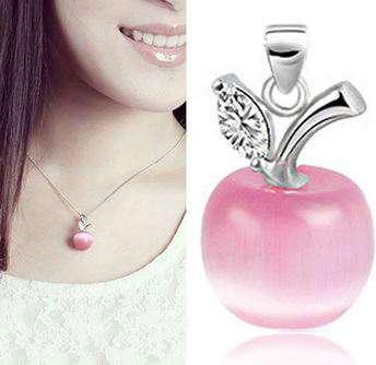 Біжутерія Прикраса Підвіска Кулон Яблуко рожевого кольору, фото 1