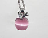 Біжутерія Прикраса Підвіска Кулон Яблуко рожевого кольору, фото 6