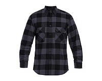Сорочка Mil-Tec Flannel Shirt Light Longsleeve - Black/Gray