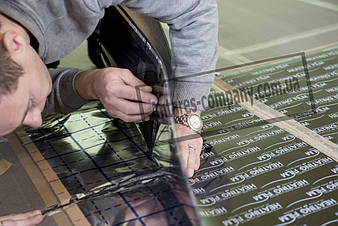 Монтаж инфракрасной пленки HEATING FILM 4