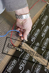 Монтаж инфракрасной пленки HEATING FILM 7