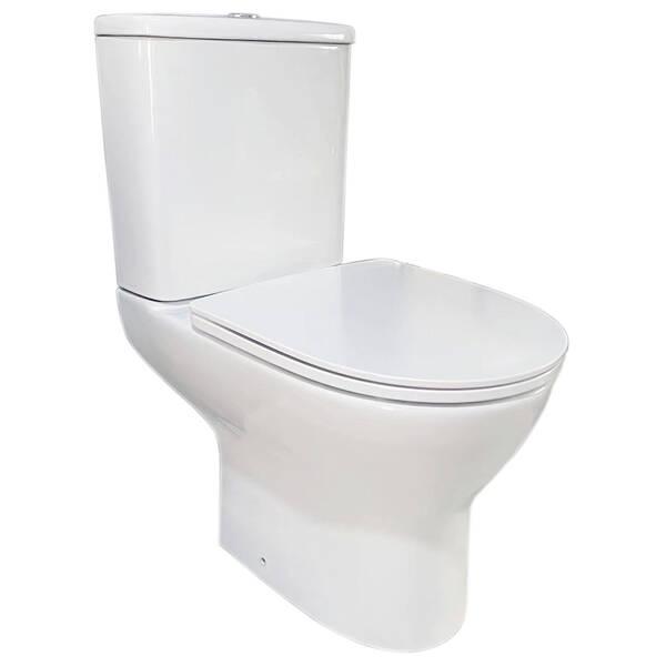 Devit Basic Round Унітаз-компакт безобідковий з кришкою soft-close, білий - фото 1 - id-p3192212922