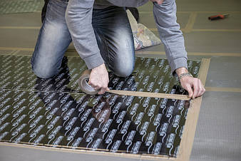 Монтаж инфракрасной пленки HEATING FILM 12