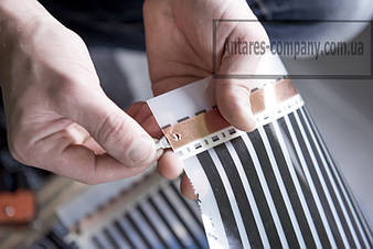 Монтаж инфракрасной пленки HEATING FILM 15