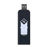 Електронна USB-запальничка, електронна запальник Чорний колір, фото 5