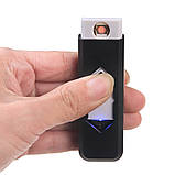 Електронна USB-запальничка, електронна запальник Чорний колір, фото 3