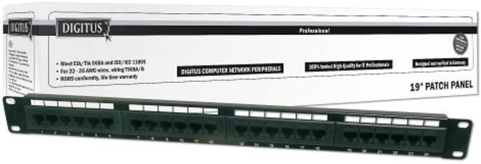 Патч-панель DIGITUS САТ 5e UTP, 19", 1U, 24 порти, зібрана Bautools - Завжди Вчасно