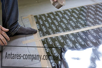 Монтаж инфракрасной пленки HEATING FILM 25