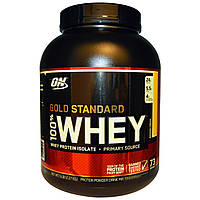 Optimum Nutrition, 100% Whey Gold Standard, со вкусом банана, 5 фунтов (2,27 кг)