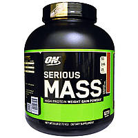 Optimum Nutrition, Serious Mass, высокопротеиновая добавка для наращивания веса, шоколад, арахисовое масло, 6 фунтов (2,72 кг)