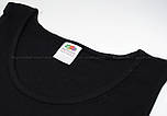 Майка жіноча чорна базова Fruit of the Loom Valueweight vest lady-fit, 2XL, фото 2