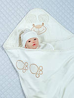 Летний конверт одеяло для новорожденного "Мишутка"
