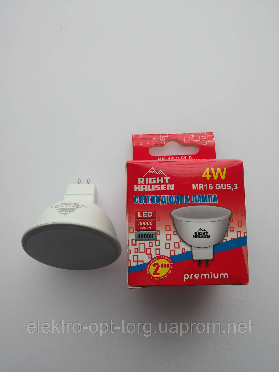 RIGHT HAUSEN LED MR16 4W GU5.3 4000K HN-152010