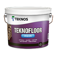 Полуглянцевая водоразбавляемая краска для пола Teknos Teknofloor Aqua 9 л
