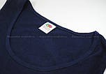 Майка жіноча синя класична (глибокий темно-синій) Fruit of the Loom Valueweight vest lady-fit, 2XL, фото 2
