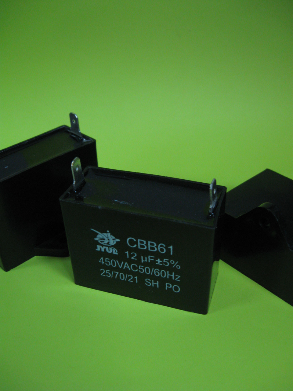 Пусковий Конденсатор CBB-61 12uF 450VAC на клемах 6,3 мм JYUL