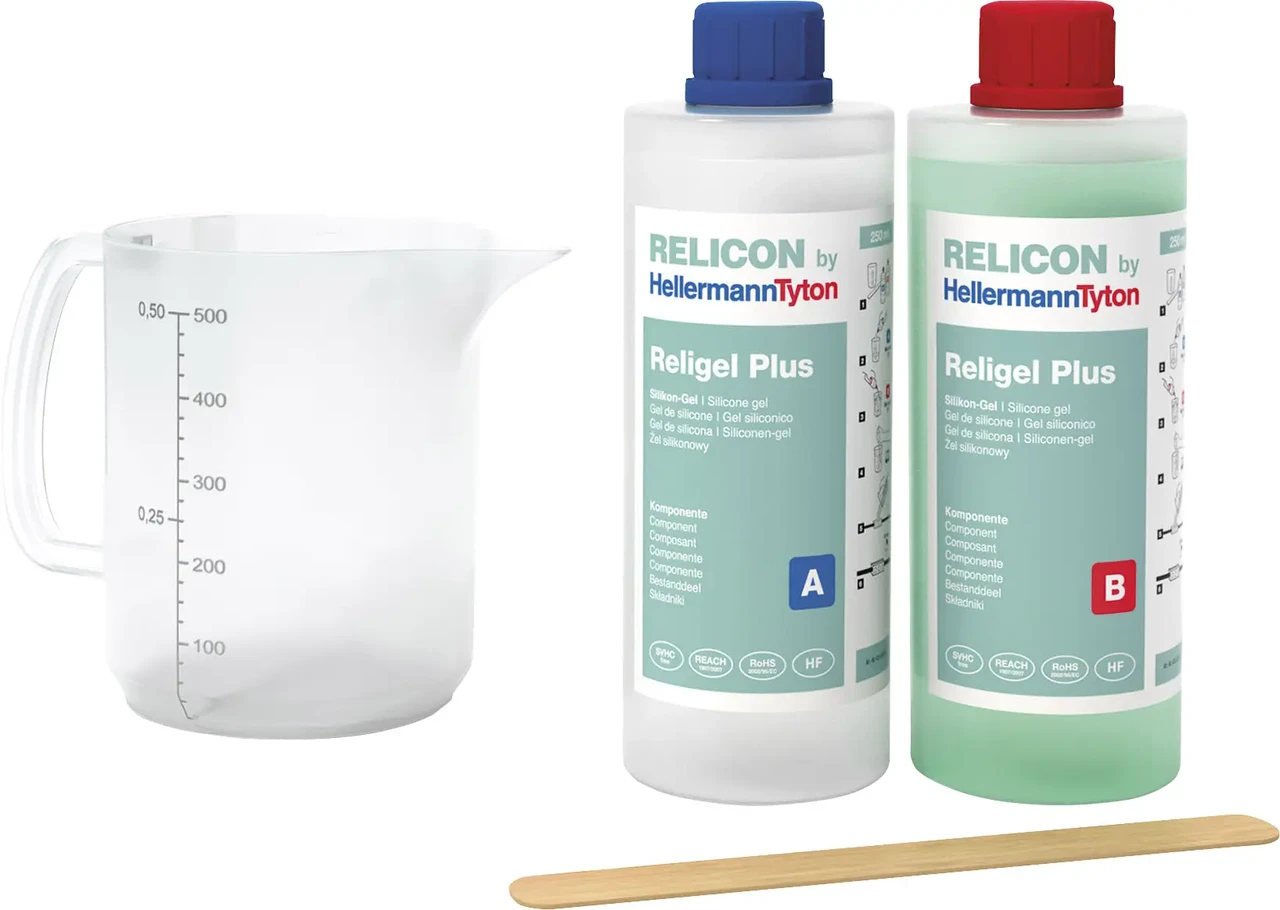 HellermannTyton Religel Plus двухкомпонентный гель 500мл-SIG-GN 435-00756, 1 шт., фото 1