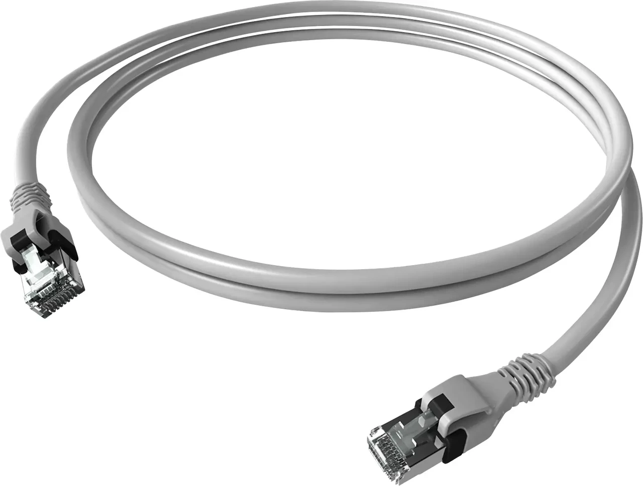 Easylan CPP1OACACA0010 Сетевой кабель, 1 шт., RJ45, CAT 6, S/FTP, 1 м, серый, фото 1