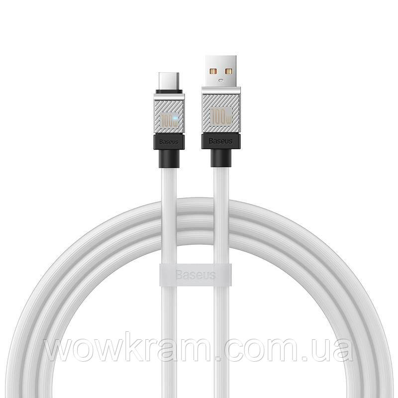 Дата кабель Baseus CoolPlay Series USB to Type-C 100W (1m) (CAKW00060) White, фото 1