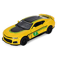 Детская модель машинки Chevrolet Camaro ZL1 2017 Kinsmart KT5399FW инерционная, 1:38 Yellow 4133932 dobra sprava