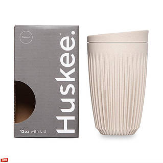Термочашка HuskeeCup 355 мл для горячих и холодных напитков экологичная и безопасная для здоровья