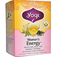 Yogi Tea, Womans Energy, без кофеїну, 16 чайних пакетиків, 1,02 унції (29 г)