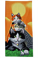 Рушник пляжний 75*150 "Cats" Merzuka