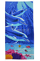 Полотенце пляжное 75*150 "Dolphin"​​​​​​ Merzuka