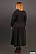 Модне плаття великого розміру чорного кольору, фото 2