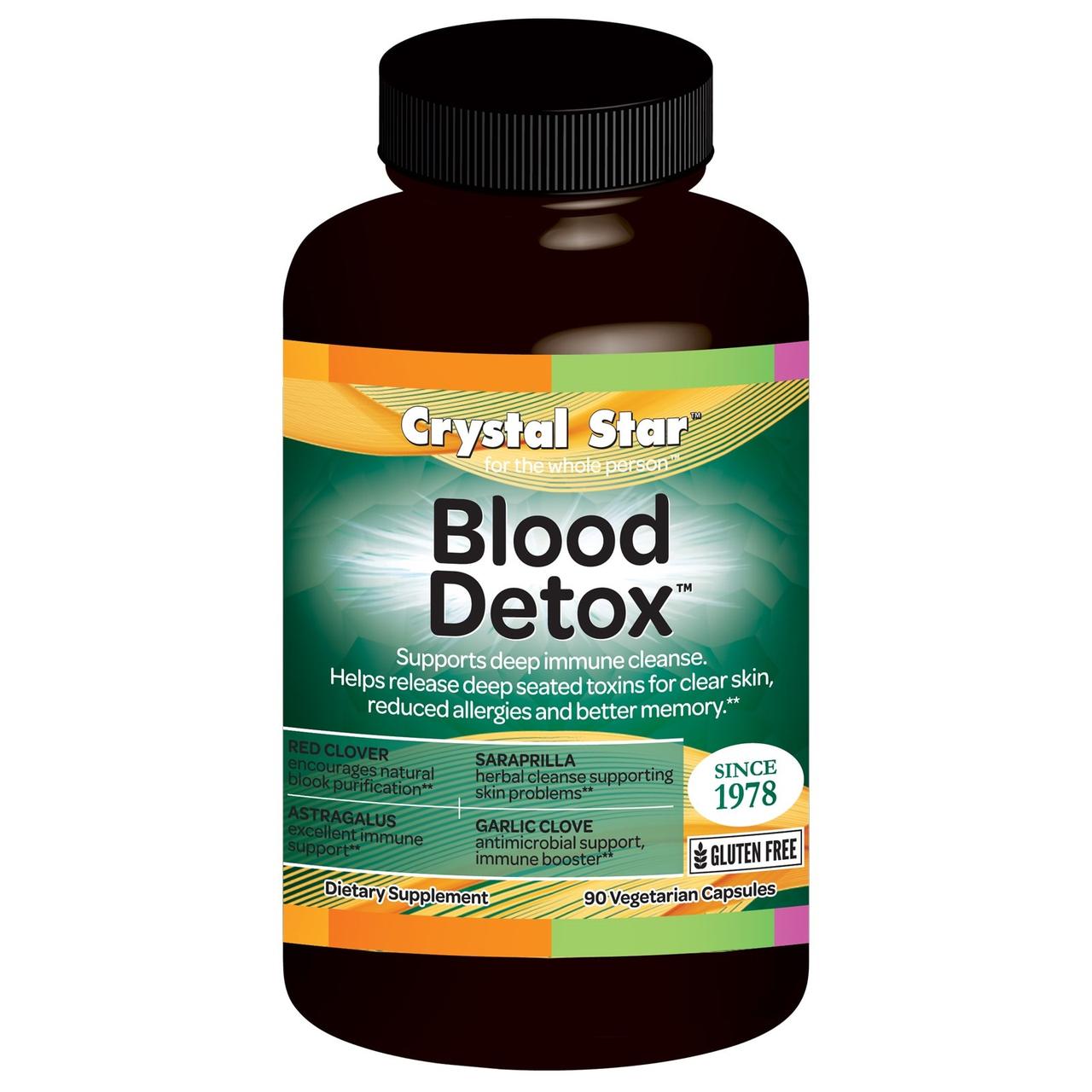 Crystal Star, Детокс крові, засіб для чищення крові, 90 капсул у рослинній оболонці