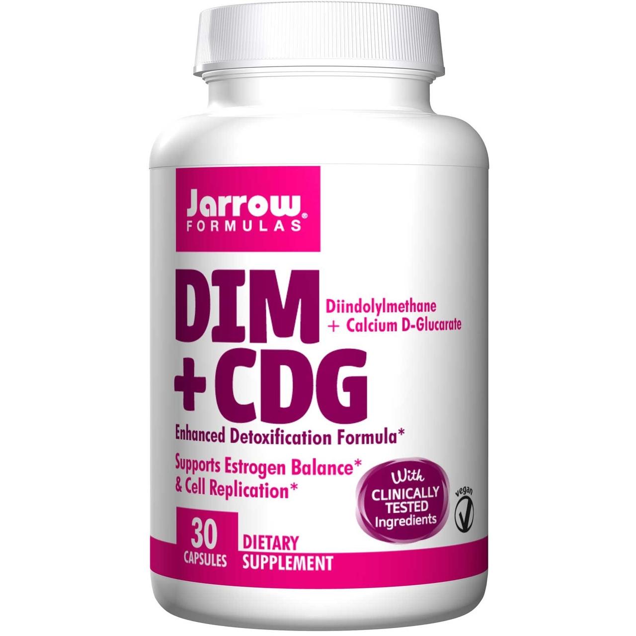 DIM + CDG, формула детоксикації, Jarrow Formulas, 30 овочевих капсул