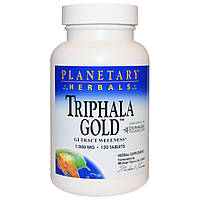 Planetary Herbals, Triphala Gold, здоровье желудочно-кишечного тракта, 1,000 мг, 120 таблеток