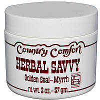 Country Comfort, Herbal Savvy, гидрастис і мирра, 2 унції (57 р)