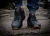 Чоловічі шкіряні кросівки оригінал модні зручні для тренувань Reebok Classic Leather чорні, фото 6