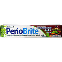 Відбілююча зубна паста, Natures Answer, PerioBrite, Cinnamint, 113 гр